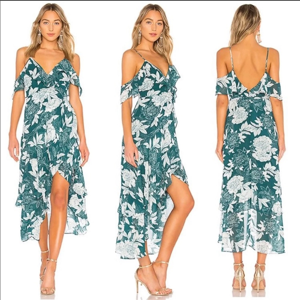 Bardot cold shoulder floral dress NWT S
